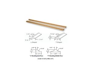 Omega National Products NP1M4640QUF2  Stemware Rack, T-Molding, 62" - Alder Finish