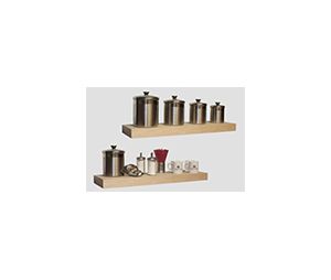 Omega National Products NPFS0130CUF1 Floating Shelf, Solid Wood and Veneer Construction, 30" Length, 10" Width, Cherry Species