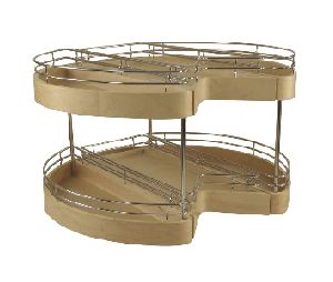 Omega National Products NPT8730K51MNL5  30" Double Easy Access Corner Pantry, Two Shelf Set - Maple/Birch Finish