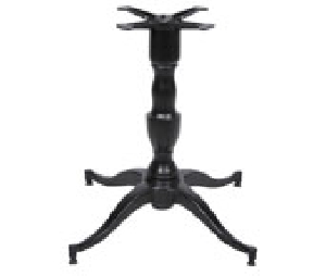 Peter Meier CM1032-29-MT 32" x 32" Decorative 4 Leg Table Base, 28" Overall Height