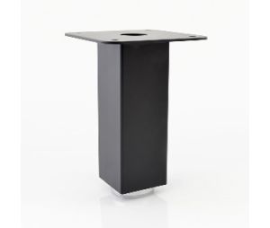 Peter Meier CM350-10-BK 4" Length Square Booth Legs, Set of 4 - Matte Black