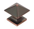 Pro Luxe SZ125OBH Gallery Series Zinc Knob, 1-1/4" Length - Oil Rubbed Bronze Highlighted Finish