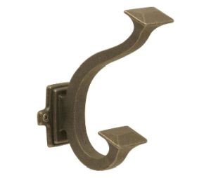 Pro Luxe SZ15WOA Cabana Series Hook, 5" Length - Windover Antique Finish