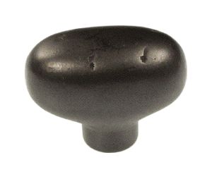 Pro Luxe SZ22BI Vintage Series Zinc Knob, 1-7/8" Length - Black Iron Finish
