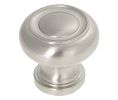 Pro Luxe SZ30SN Chalet Series Zinc Knob, 1-1/4" Diameter - Satin Nickel Finish
