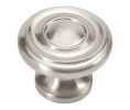 Pro Luxe SZ31SN Chalet Series Zinc Knob, 1-1/4" Diameter - Satin Nickel Finish