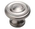 Pro Luxe SZ31SS Chalet Series Zinc Knob, 1-1/4" Diameter - Stainless Steel Finish