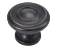 Pro Luxe SZ31VB Chalet Series Zinc Knob, 1-1/4" Diameter - Vintage Bronze Finish