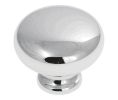 Pro Luxe SZ32CH Chalet Series Zinc Knob, 1-1/4" Diameter - Chrome Finish