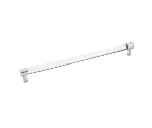 Pro Luxe SZ79CACH Lucent Series, Crysacrylic Pull, 12" Center to Center - Chrome Finish