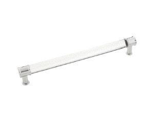 Pro Luxe SZ83CACH Lucent Series, Crysacrylic Pull, 224 mm Center to Center - Chrome Finish