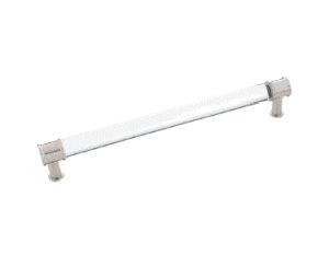 Pro Luxe SZ83CASN Lucent Series, Crysacrylic Pull, 224 mm Center to Center - Satin Nickel Finish