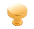 Pro Luxe SZ93BGB Refined Series Zinc Knob, 1-1/4" Diameter - Brushed Golden Brass Finish