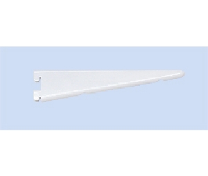 Pro Value DSPROBPRDBL-12WH Heavy Duty Shelf Brackets, Double Slotted, Premier Series, Size: 12-1/2", 14-Gauge Steel, White Finish
