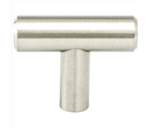 Pro Value Series SZBAR-TKNOB-SN Bar Pull Series, Steel T-Knob, 2" Length - Satin Nickel Finish
