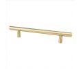 Pro Value Series SZBAR128-SCP Bar Pull Series, Steel Bar Pull, 5-1/16" Center to Center - Satin Champagne Finish