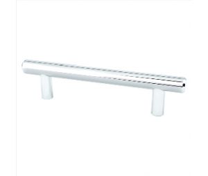 Pro Value Series SZBAR96-PC Bar Pull Series, Steel Bar Pull, 3-25/32" Center to Center - Polished Chrome Finish