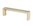 Pro Value Series SZMD5-SCP Mod Series, Zinc Die Cast Rectangle Pull, 3-3/4" Center to Center - Satin Champagne Finish