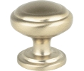 Pro Value Series SZPF1-SCP Preferreds Series Zinc Die Cast Round Knob, 1-1/4" Diameter - Satin Champagne Finish