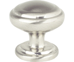 Pro Value Series SZPF1-SN Preferreds Series Zinc Die Cast Round Knob, 1-1/4" Diameter - Satin Nickel Finish