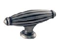 Pro Value SZPR2-WN Premiere Series, Zinc Die Cast Oval Knob, 2-3/8" Length - Weathered Nickel Finish