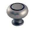 Pro Value SZSE1-WN  Select Series, Zinc Die Cast Ring Knob, 1-1/4" Diameter - Weathered Nickel Finish
