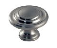 Pro Value SZSE11-SN Select Series, Zinc Die Cast Bullseye Knob, 1-3/8" Diameter - Satin Nickel Finish