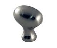 Pro Value SZSE2-SN  Select Series, Zinc Die Cast Football Knob, 1-3/16" Length - Satin Nickel Finish