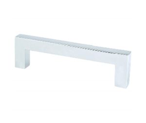 Pro Value Series SZSQ96-PC Modern Square Pull Series, Aluminum Square Pull, 3-25/32" Center to Center - Polished Chrome Finish