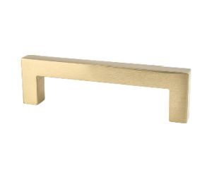 Pro Value Series SZSQ96-SCP Modern Square Pull Series, Aluminum Square Pull, 3-25/32" Center to Center - Champagne Finish