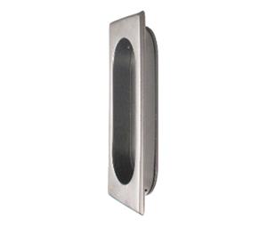 CSHardware QGDAFP4134U15 Rolling Barn Door Hardware Accessory, 4" Recessed Flush Pull - Satin Nickel Finish
