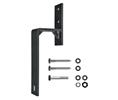 CSHardware QGNT142308 Rolling Barn Door Bypass Bracket Kit, Designer's Collection - Black Finish