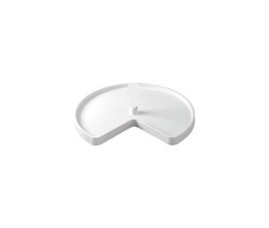 Rev-A-Shelf RS3401-24-11-12  24" Plastic Kidney Shaped Lazy Susans, Value Line Independently Rotating, Single Shelves - White Finish - 12 per box