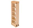 Rev-A-Shelf RS432-WF33-3C  3" Wide Wall Cabinet Filler-Ball Bearing, with Adjustable Shelves - Wood Finish