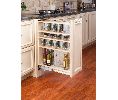 Rev-A-Shelf RS433-BF-9C  Filler Pullout with Adjustable Shelves, 9" Width - Wood Finish