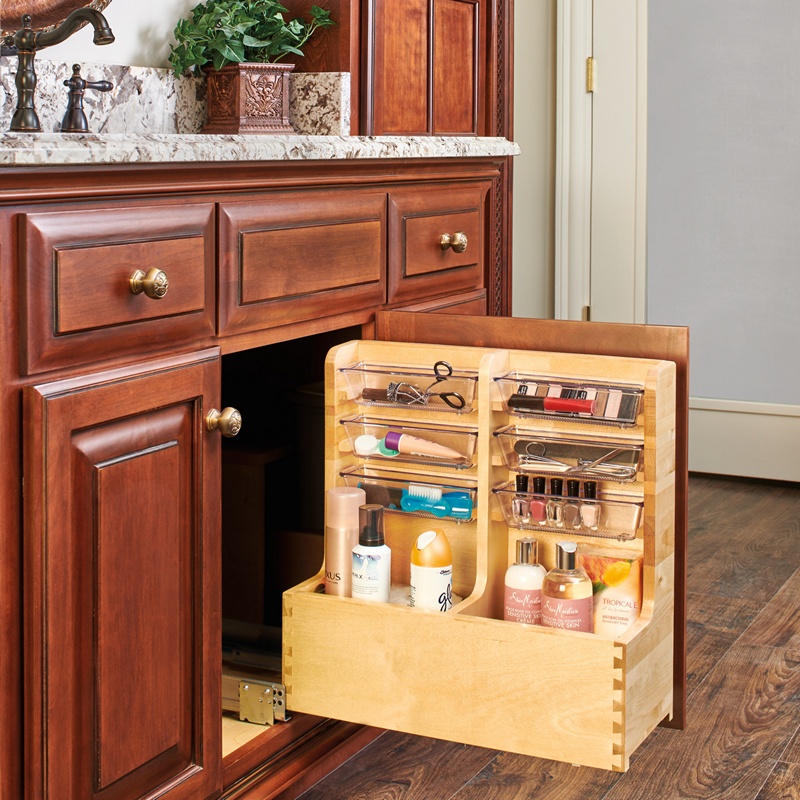 RevAShelf RS44112VSBSC1 Vanity LShaped PullOuts w/BLUMOTION Soft