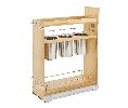 Rev-A-Shelf RS448UT-BCSC-8C  Utensil Bin Base Organizer, With Blum Soft-Close Drawer Slides - Wood Finish