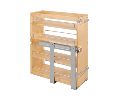 Rev-A-Shelf RS449-BCSC-10C  Base Cabinet Organizer w/ Side & Bottom Mount, 10-1/2" Width - Maple Finish