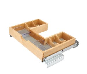 Rev-A-Shelf RS486-30VSBSC-SM-1  Vanity U-Shaped Pull-Out with BLUMOTION Soft-Close Slides, Side Mount