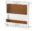 Rev-A-Shelf RS4MR-18-1  Door Storage Mail Organizer, 8 Key Hooks - Maple Finish