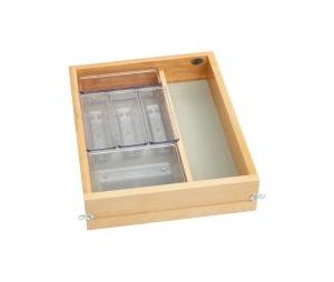 Rev-A-Shelf RS4VDO-15SC-1  12" Vanity Single Drawer with BLUMOTION Soft-Close Slides, for Face Frame Cabinets - Maple Finish