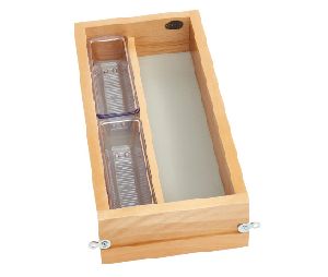 Rev-A-Shelf RS4VDO-267FLSC-1  10-1/2" Vanity Single Drawer with BLUMOTION Soft-Close Slides, for Frameless Cabinets - Maple Finish