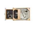 Rev-A-Shelf RS4WCDB-18-1  Charging Drawer, Drawer System Only, No Slides - Maple Finish