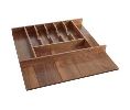 Rev-A-Shelf RS4WCT-WN-3SH  Cutlery Tray Insert For Frameless Cabinets - Walnut Finish