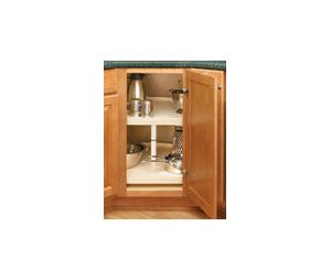 Rev-A-Shelf RS4WLS272-31-52  31" D-Shaped Lazy Susans, Independently Rotating, Two Shelf - Natural Maple Finish