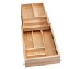 Rev-A-Shelf RS4WTCD-343FL-1  Premium Wood Two-Tiered Cutlery Drawer, Drawer Box only, No Slides - Maple Finish