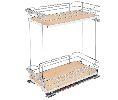Rev-A-Shelf RS5322-BCSC-11-GR  Premium Two-Tier Base Organizer, For 15" Wide Base Cabinets - Gray Finish