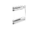 Rev-A-Shelf RS5322-BCSC-5-GR  Premium Two-Tier Base Organizer, For 9" Wide Base Cabinets - Gray Finish