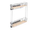 Rev-A-Shelf RS5322-BCSC-5-MP  Premium Two-Tier Base Organizer, For 9" Wide Base Cabinets - Maple Finish
