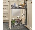 Rev-A-Shelf RS5322KB-BCSC-6-GR  Two-Tier Knife Block & Utensil Organizer with Soft-Close - Gray Finish